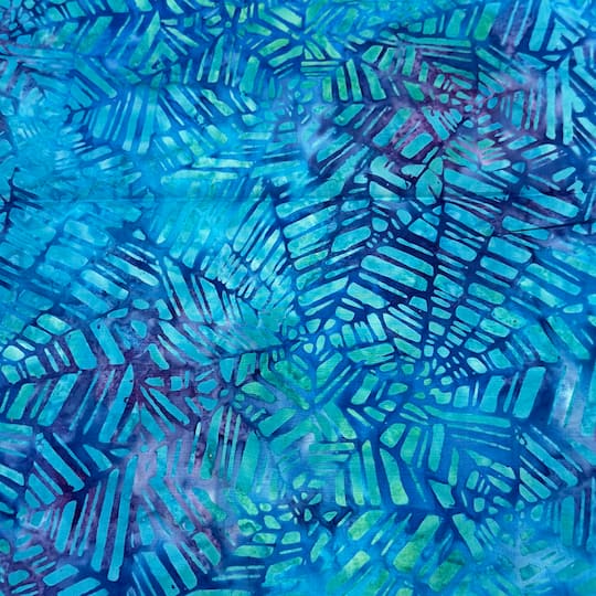 Feldman Premium Indonesian Batik Turquoise Crackle Fabric